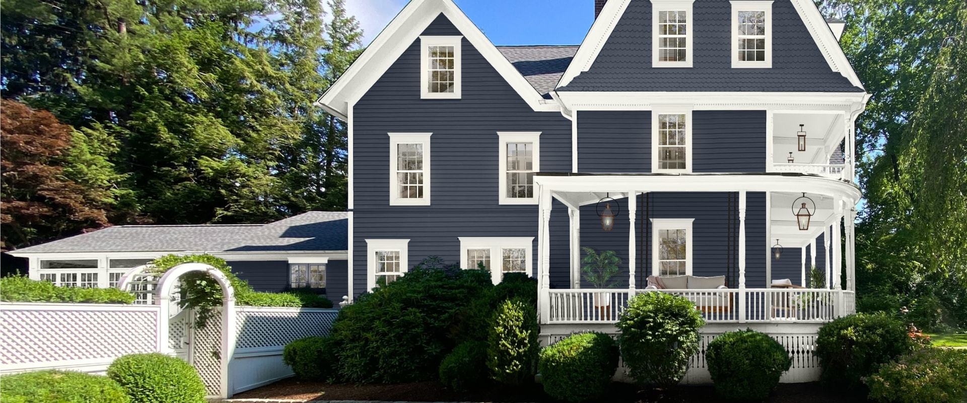 Why paint house blue?